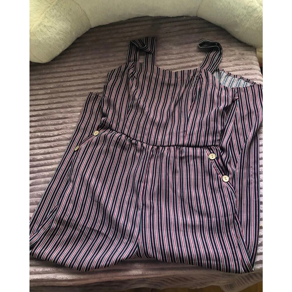 Xhilaration Striped Wide-Leg Jumpsuit Small - Cute & Comfy! - Picture 5 of 16